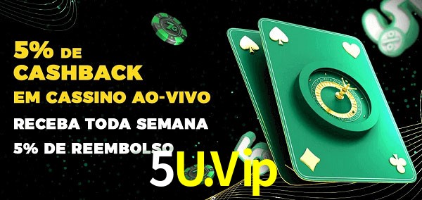 Promoções do cassino ao Vivo 5U.Vip